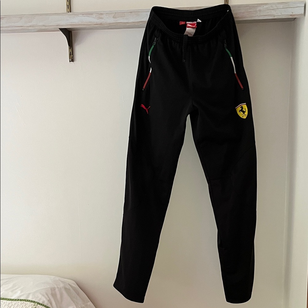 Puma Black Ferrari Logo Men's Joggers